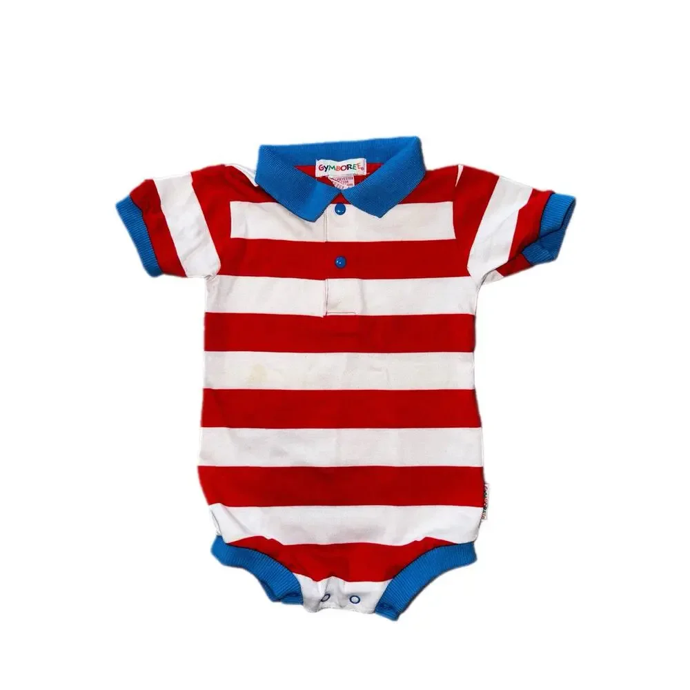 VTG 90s/Y2K Gymboree Baby Boy 3pc Bundle- Size Infant /Baby Plaid & Sailboat Lot